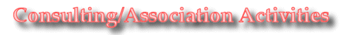 Consulting/Association Activities